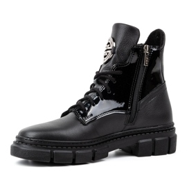 Olivier Winter boots insulated leather women's 1169 black 1