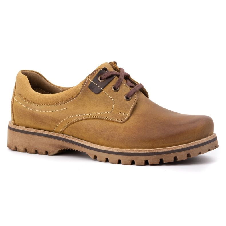 KOMODO Men's leather boots 879 ginger orange 1