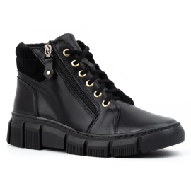Olivier Winter boots insulated leather women's 1180 black 1