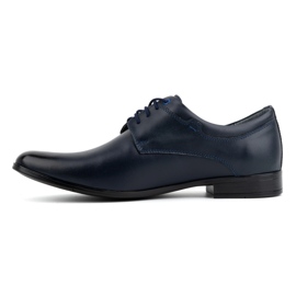 Olivier Men's leather formal shoes 263LU navy blue 1