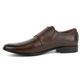 Olivier Monki 287LU Leather Dress Shoes Dark Brown 1