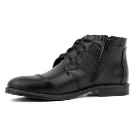 Olivier Men's winter shoes elegant ankle boots 282LU black 1