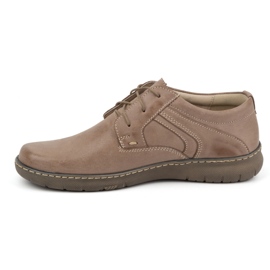Olivier Women's leather half-boots 0819 dark beige 1