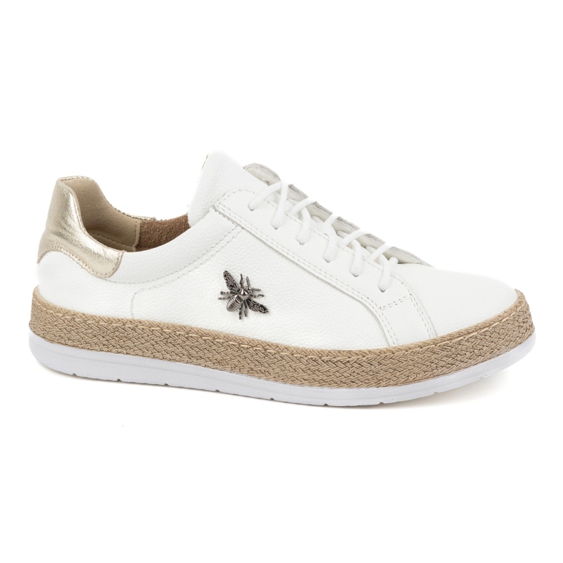 Olivier Women's leather sneakers Style 1190 white 1