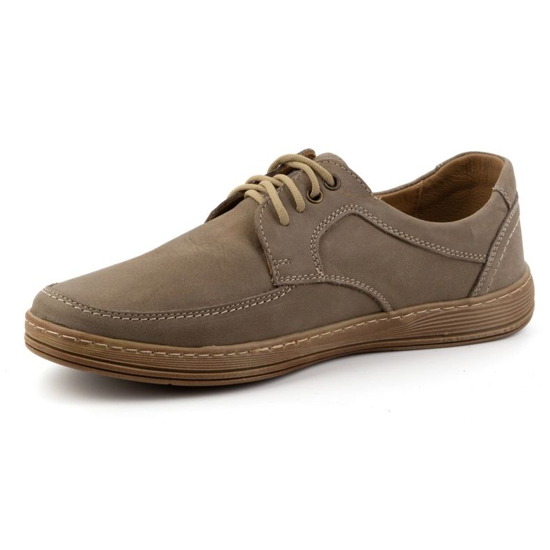 Olivier Men's leather lace-up shoes 7150DT brown 1