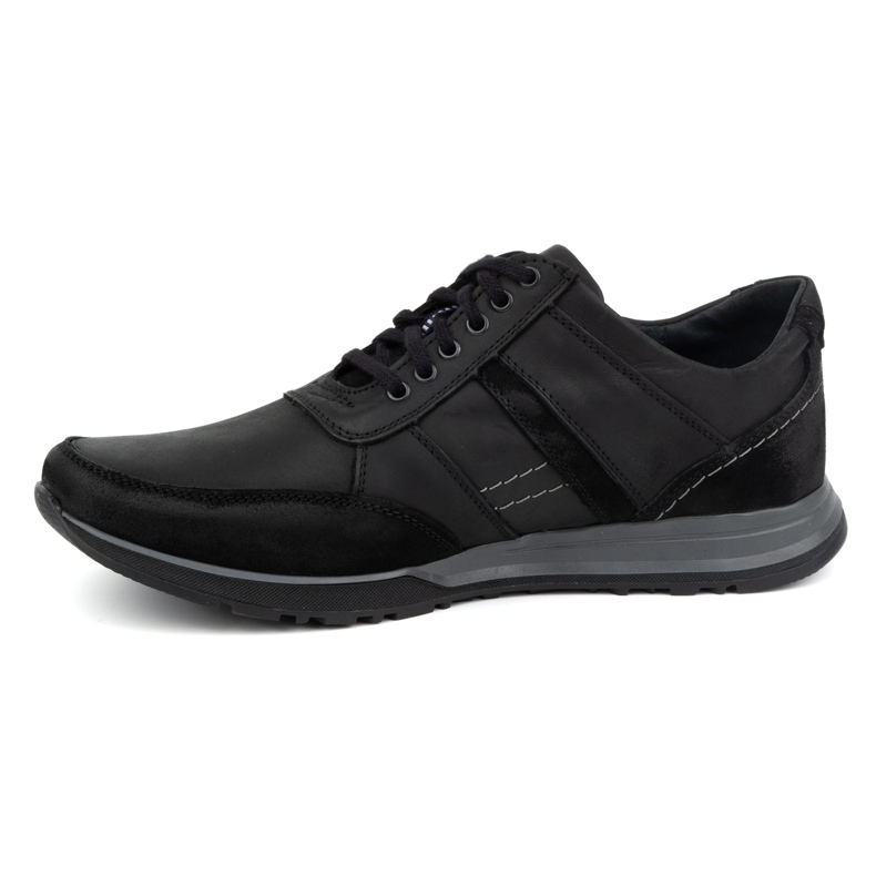 Olivier Men's leather lace-up shoes Sport Style 310GT black 1