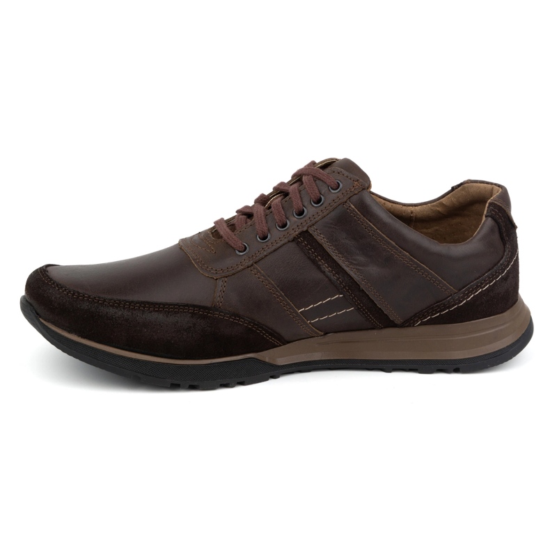 Olivier Men's Leather Lace-Up Shoes Sport Style 310GT Brown 1