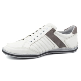 KOMODO Men's Leather Half-Boots 236K White 1