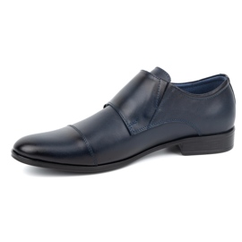 Olivier Monki 306LU Navy Blue Leather Formal Shoes 1 Olivier Monki 306LU Navy Blue Leather Formal Shoes 1