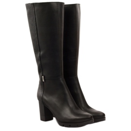 Black boots chic Marco 737 4 Black boots chic Marco 737 4