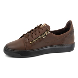 Men's casual shoes made of natural leather POLBUT 2125 Brown 1 Men's casual shoes made of natural leather POLBUT 2125 Brown 1