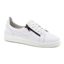 Men's casual shoes made of natural leather POLBUT 2125 White 1 Men's casual shoes made of natural leather POLBUT 2125 White 1
