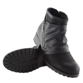 Black military boots 669 black 2