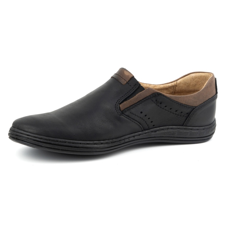 Polbut Men's Leather Slip-on Shoes 401 Black 1 Polbut Men's Leather Slip-on Shoes 401 Black 1