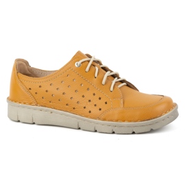 Kampol Women's leather half-boots 403/83 orange 1
