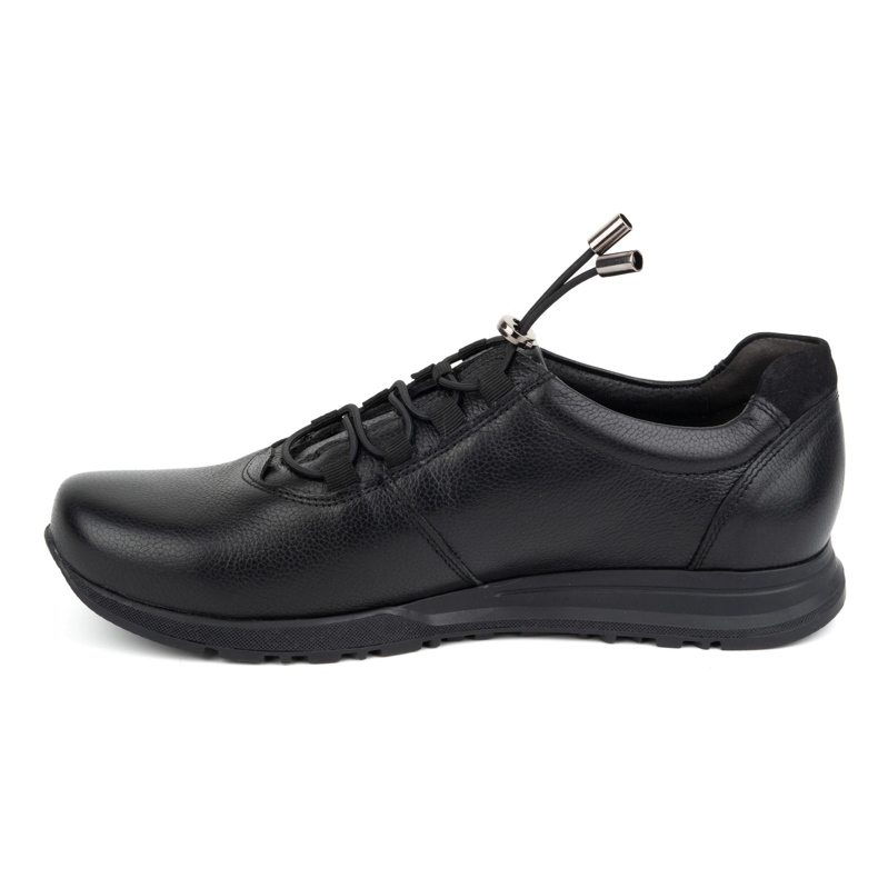 Kampol Men's leather shoes 25/5 black 1
