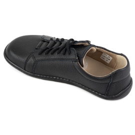 Olivier Minimalist barefoot leather women's shoes 1242 black 1