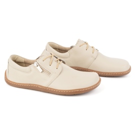 Olivier Women's minimalist leather shoes barefoot 1244 beige 4