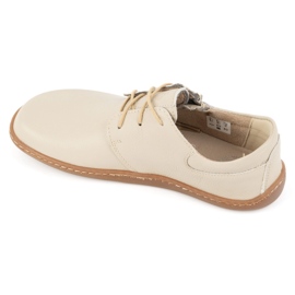 Olivier Women's minimalist leather shoes barefoot 1244 beige 7