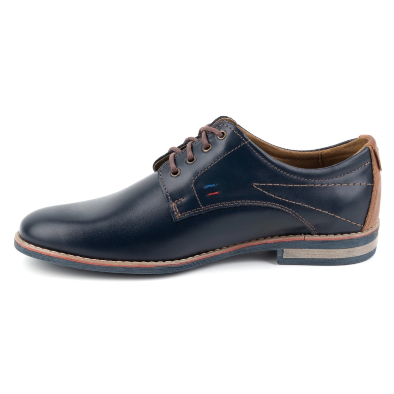 KOMODO Men's elegant leather shoes 825K navy blue 1 KOMODO Men's elegant leather shoes 825K navy blue 1