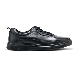 Black men's sports lace-up shoes 1 Black men's sports lace-up shoes 1