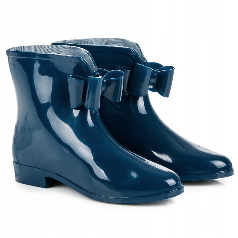 New Age Galoshes With A Bow blue 1