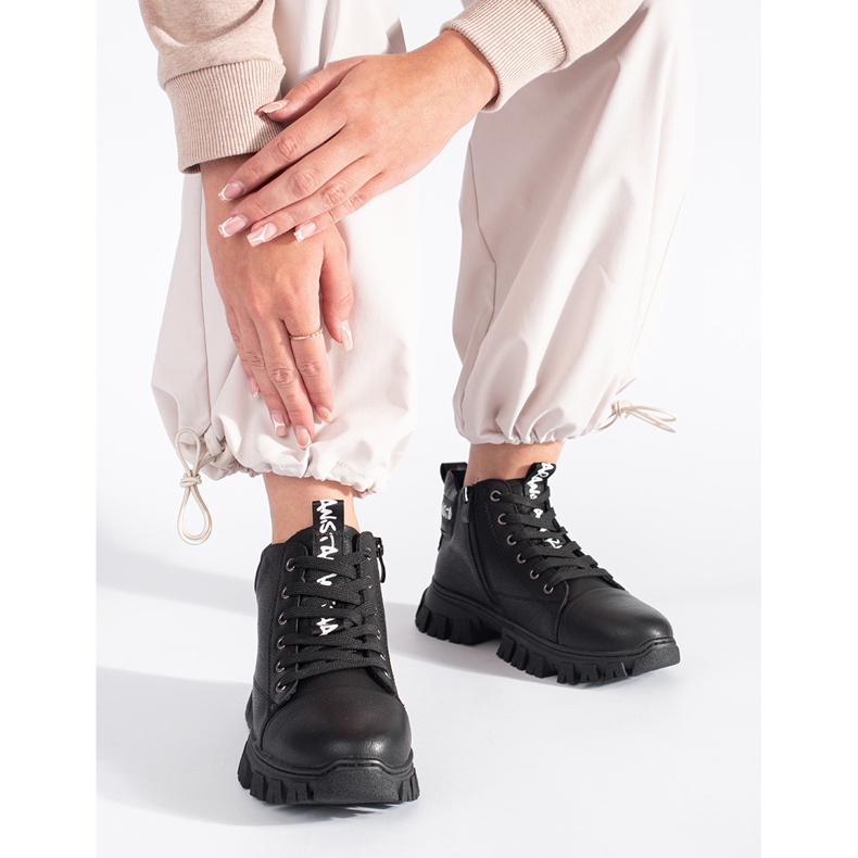 Sergio Leone women's lace-up boots black 2 Sergio Leone women's lace-up boots black 2