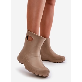 Women's Waterproof Wellington Boots LEMIGO Garden 752 Camel brown 2