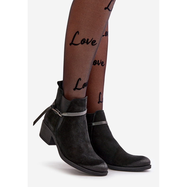 Zazoo 60478 Suede Ankle Boots Heeled Insulated Zipper Black 1 Zazoo 60478 Suede Ankle Boots Heeled Insulated Zipper Black 1