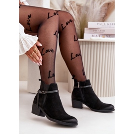 Zazoo 60478 Suede Ankle Boots Heeled Insulated Zipper Black 2 Zazoo 60478 Suede Ankle Boots Heeled Insulated Zipper Black 2