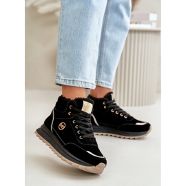 Ankle boots women's sports shoes insulated on the platform black Ariatte 2