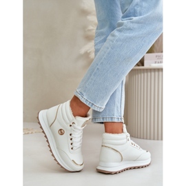 Ankle boots women's sports shoes insulated on the platform white Ariatte 2