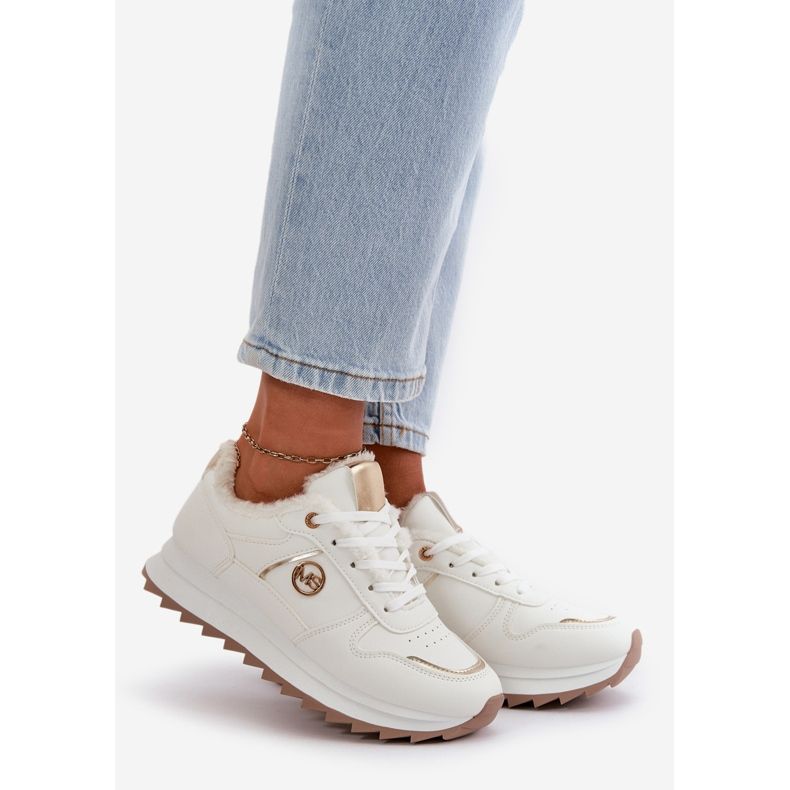 Women's Sports Shoes Fur Lined Platform White Lerisas 1