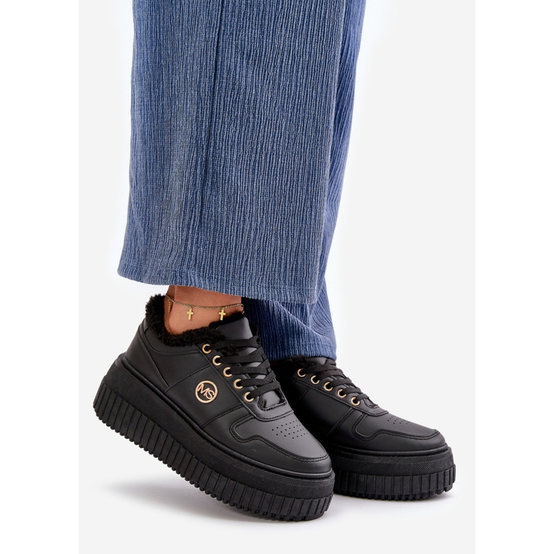 Sneakers Sports Shoes Women Insulated On A Massive Sole Black Verissha 1