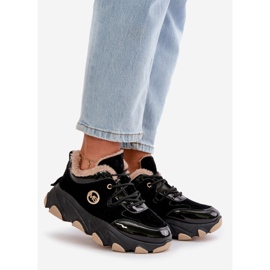 Women's Sports Shoes Lace-up Insulated On Platform Black Verioras 1