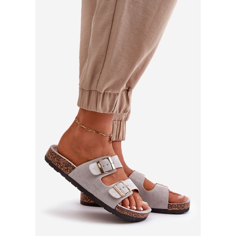 Women's Cortina Gray Slip-On Sandals grey 2