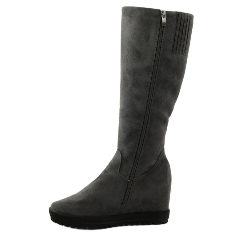 Gray Filippo 318 wedge boots grey 2