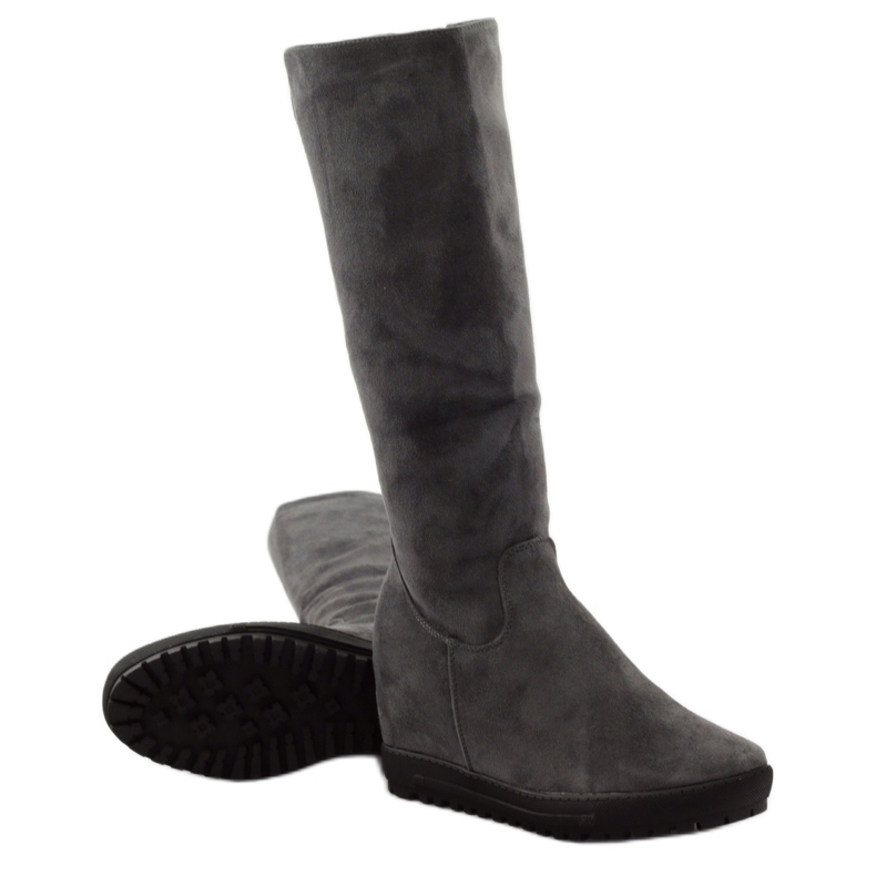 Gray Filippo 318 wedge boots grey 3