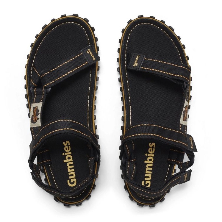 Gumbies Tracker Sandals Unisex Black GU-SATRA001 1