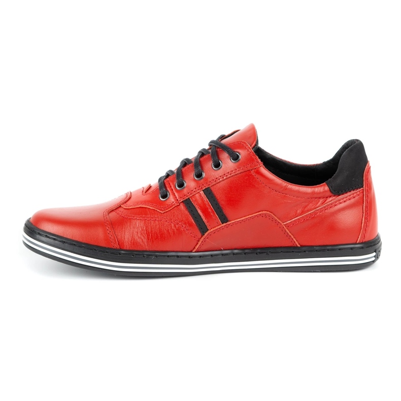 Polbut Men's casual leather shoes 1801 red 1 Polbut Men's casual leather shoes 1801 red 1