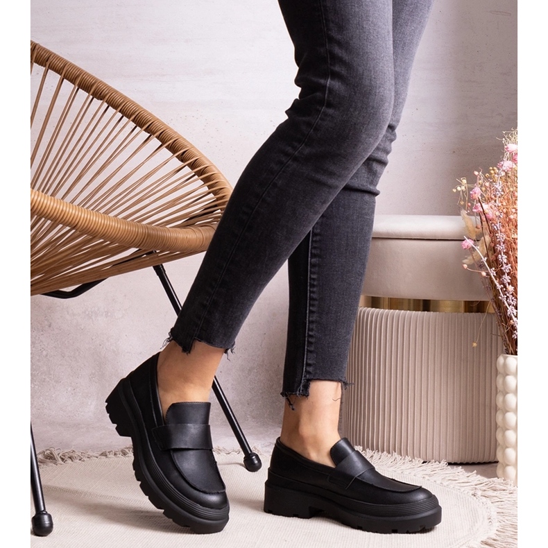 Black eco-leather half-boots Seraphin 1 Black eco-leather half-boots Seraphin 1