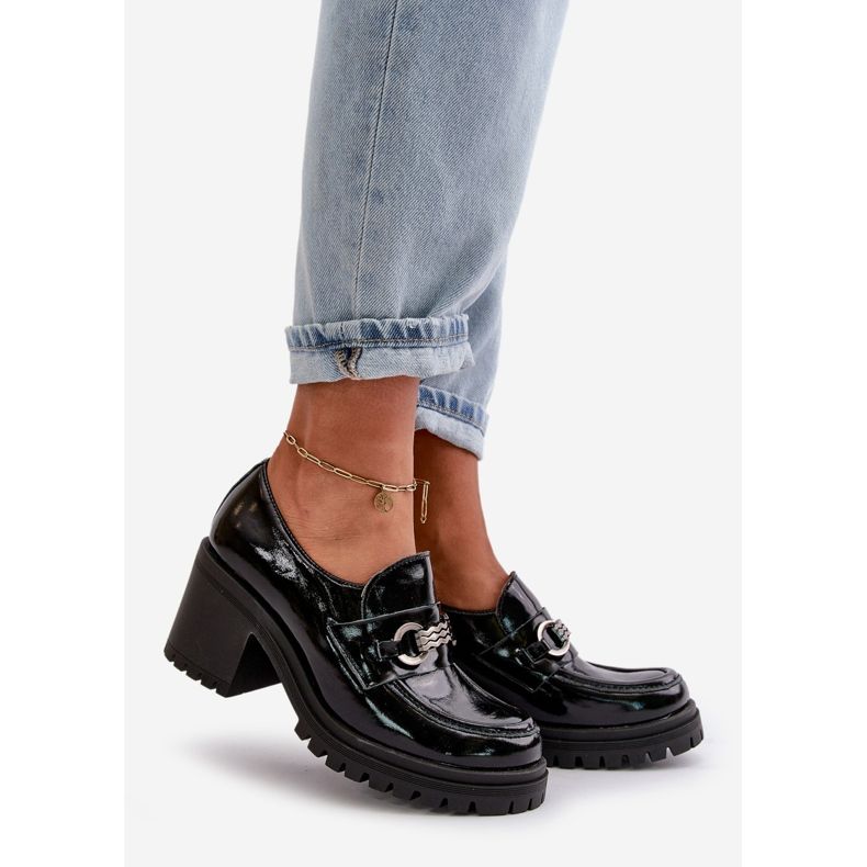 Zazoo 20175 Patent Leather Women's Pumps Natural Leather Black 1 Zazoo 20175 Patent Leather Women's Pumps Natural Leather Black 1