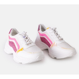 Mufeeda white holographic sneakers 2