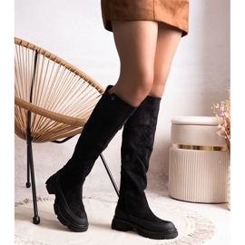 Black boots with a massive heel Lily of the Valley 1