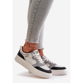 Women's Low Sneakers In Eco Leather Big Star OO274028 White-Gray 1