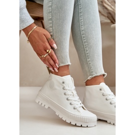 Women's Sneakers With Ankle Boots Big Star OO274009 White 2
