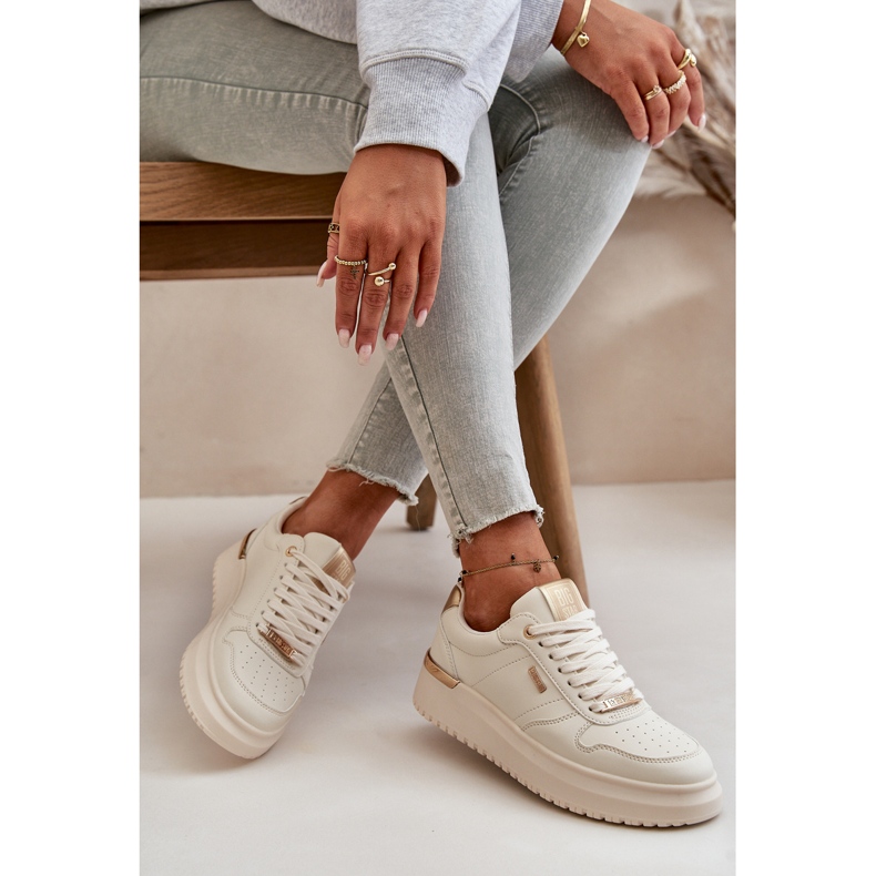 Women's Sneakers On The Platform Big Star OO274757 HI-POLY System White 2