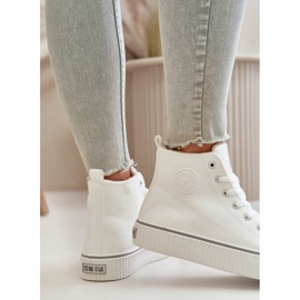Women's Insulated Eco Leather Sneakers Big Star OO274788 White 2