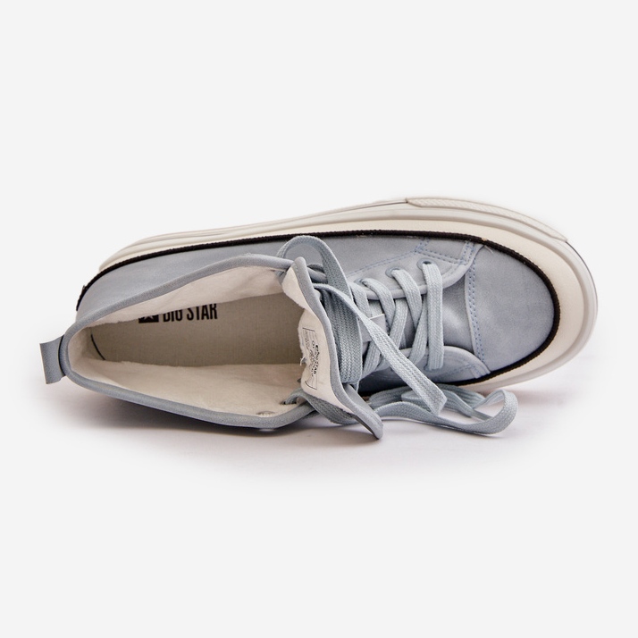 Insulated Women's Sneakers On The Platform Eco Leather Big Star OO274069 Blue 1