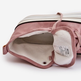 Insulated Women's Sneakers On The Platform Eco Leather Big Star OO274068 Pink 2 Insulated Women's Sneakers On The Platform Eco Leather Big Star OO274068 Pink 2